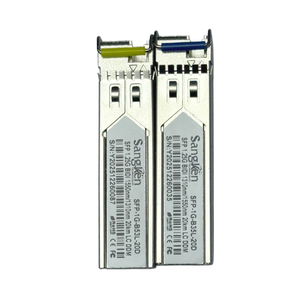 1.25G SFP BiDi Tx1550nm/Rx1310nm 20km LC Single Mode